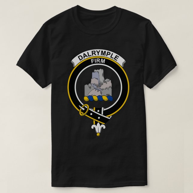 T-shirt Clan de Tartan de Dalrymple Crest (Design devant)