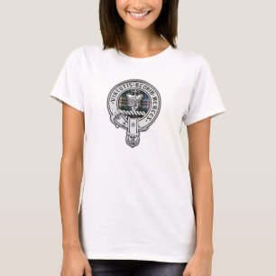 T-shirt Clan Donnachaidh (Robertson) Crête & Tartan Robe