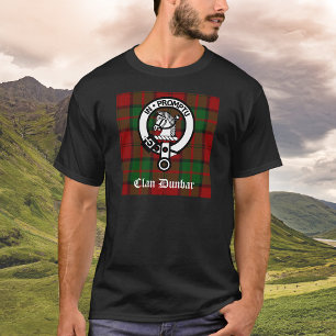 T-shirt Clan Dunbar Tartan & Crest Badge
