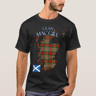 T-shirt Clan écossais de MacGill Tartan Écosse