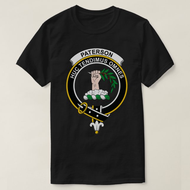 T-shirt Clan écossais de Paterson Crest Tartan (Design devant)