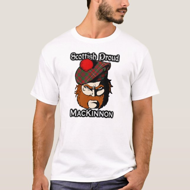 T-shirt Clan écossais du Fier MacKinnon Tartan (Devant)