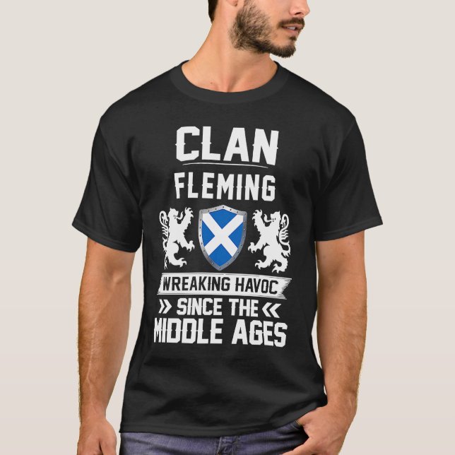 T-shirt Clan FLEMING écossaise famille écossaise journée d (Devant)
