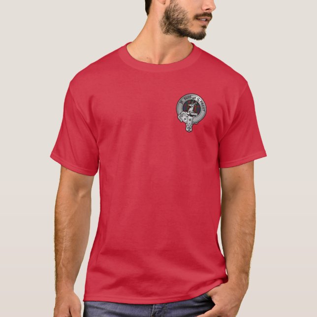 T-shirt Clan Fraser de Lovat Crest & Tartan (Devant)