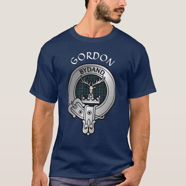 T-shirt Clan Gordon Crest & Tartan (Devant)