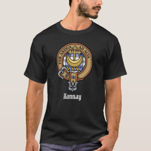 T-shirt Clan Hannay Crest sur Tartan