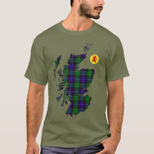 T-shirt Clan Hunter [EDIT] Carte Tartan