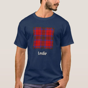 T-shirt Clan Leslie Red Tartan