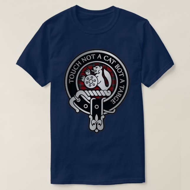 T-shirt Clan MacBean MacBain Crest Tartan 1 (Design devant)