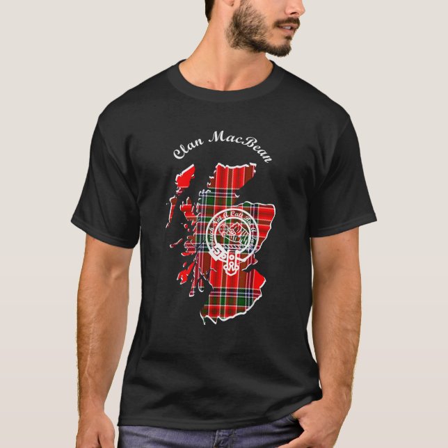 T-shirt Clan MacBean nom de famille prénom Scottish Tartan (Devant)