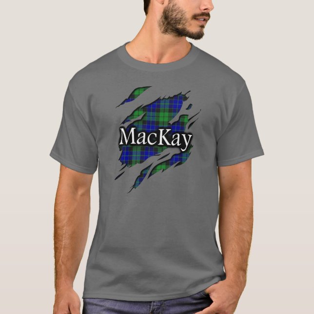 T-shirt Clan MacKay Tartan Spirit Shirt (Devant)