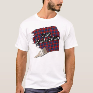 T-shirt Clan MacLachlan Scottish Tartan Paint Shirt