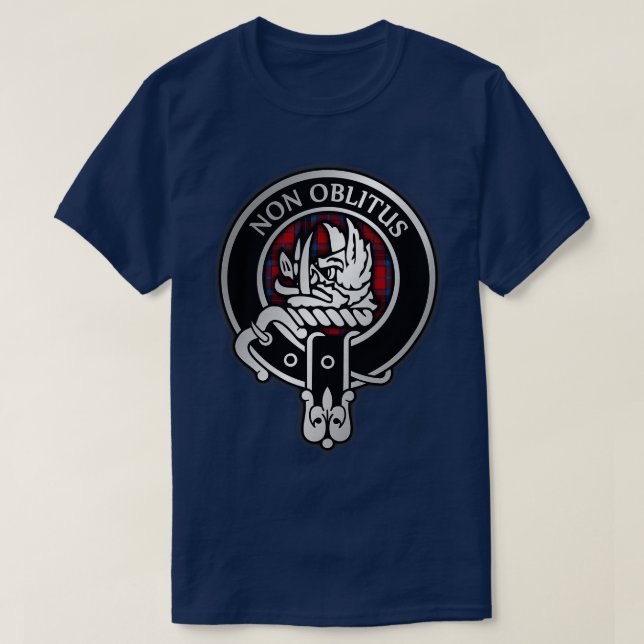 T-shirt Clan MacTavish Crest Tartan 1 (Design devant)
