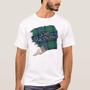 T-shirt Clan MacThomas Scottish Tartan Paint Shirt