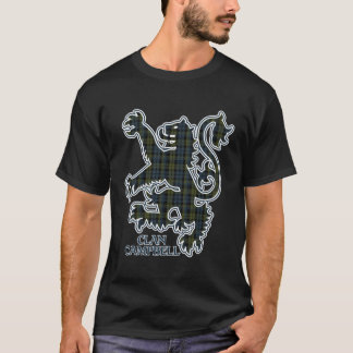T-shirt Clan officiel Campbell Tartan Rampant Lion