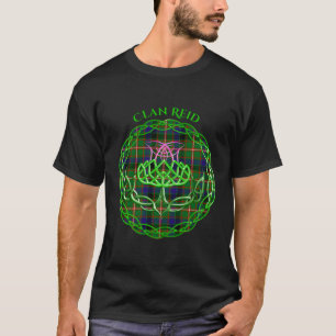 T-shirt Clan Reid Scottish Tan Celtic Thistle