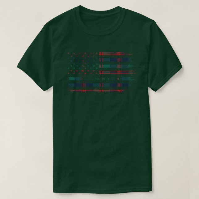 T-shirt Clan Robertson, du drapeau écossais écossais de St (Design devant)