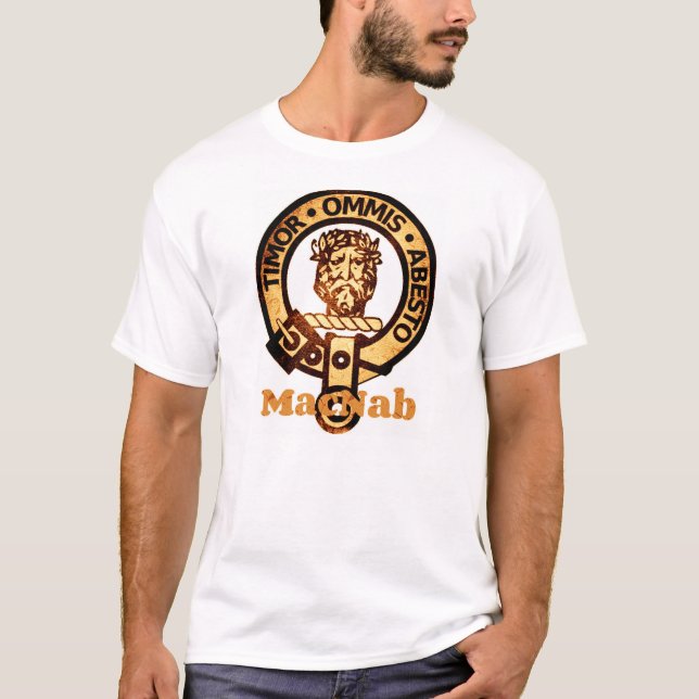 T-shirt Clan stylisé MacNab Insigne de crête Tee (Devant)
