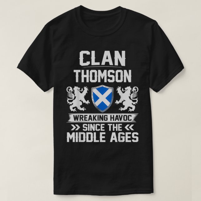 T-shirt Clan Thomson Scottish Family Clan Scotland wreakin (Design devant)