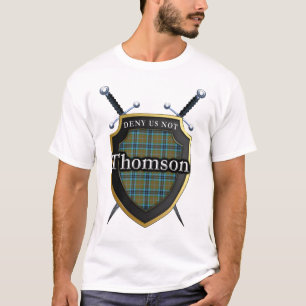 T-shirt Clan Thomson Tartan Scottish Shield