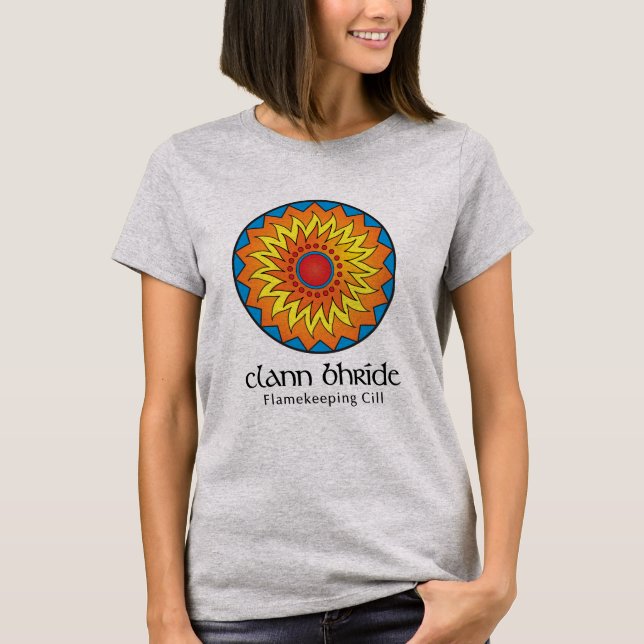 T-shirt Clann Bhride Womens Flamekeeper Cill Tee (S-3X) (Devant)