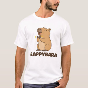 T-shirt Clappybara Funny Capybara Pun Cute Clapper Animal