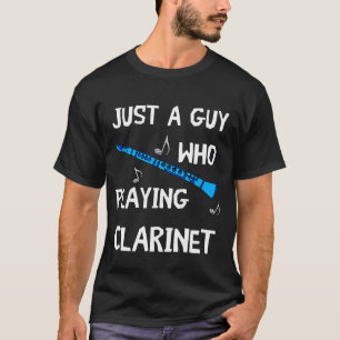 T-shirt Clarinet Boys Clarinet Player Instrument Jouer