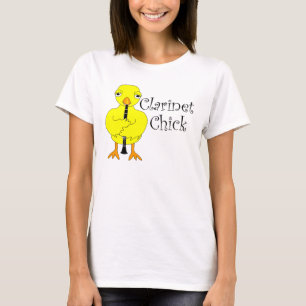 T-shirt Clarinet Chick Text
