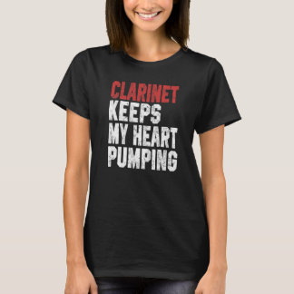 T-shirt Clarinet Maintient Mon Cœur en Ébullition Musicien