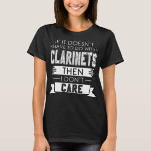 T-shirt Clarinet Player Music Instrument Clarinet