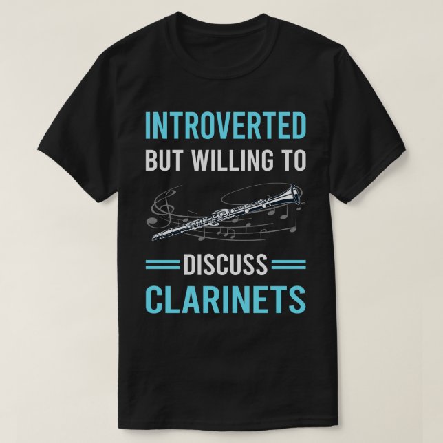 T-shirt Clarinet présenté (Design devant)