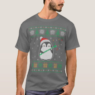 T-shirt Clarinet vilain pull de Noël Penguin Noël Famille