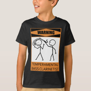 T-shirt Clarinetist bas capricieux d'avertissement