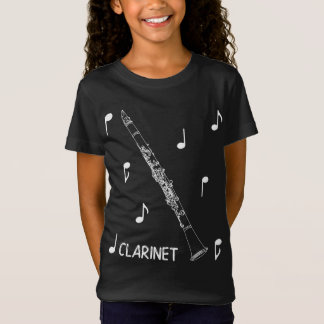 T-Shirt Clarinette de notes musicales