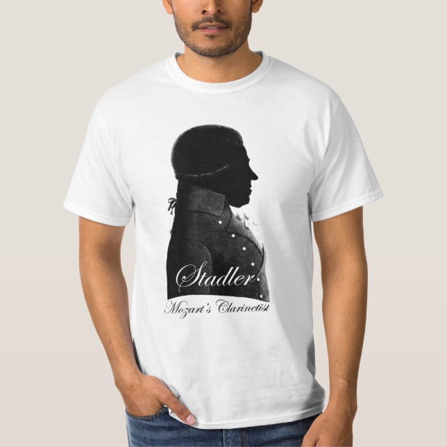 T-shirt Clarinettiste Anton Stadler et compositeur Mozart (Devant)