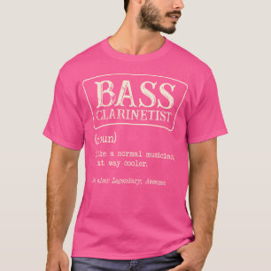 T-shirt ClarINettiste basse Définition Joueur de clarinett