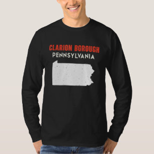 T-shirt Clarion borough Pennsylvania USA State America Tra
