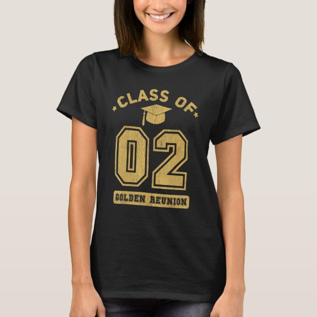 T-shirt Class Of 2002 College Highschool Graduation Reunio (Devant)