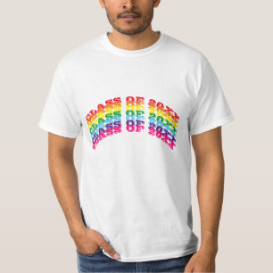 T-shirt Class of 2023 rainbow typography modern graduation
