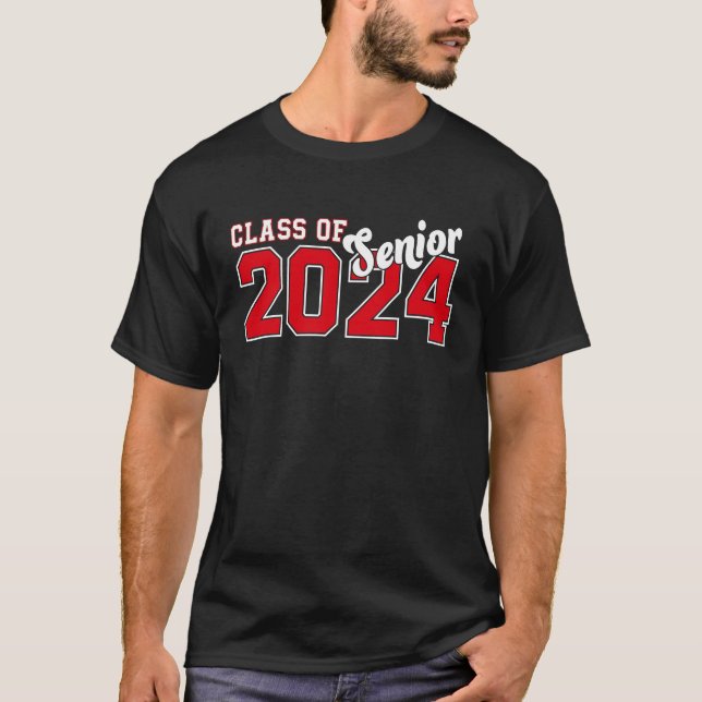 T-shirt Class of 2024 Senior 24 High School Graduation Par (Devant)