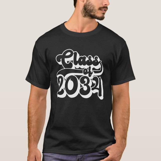 T-shirt Class of 2034  Kindergarten Primary Junior High Sc (Devant)