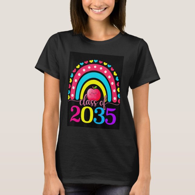 T-shirt Class Of 2035 Grow With Me Graduation First Day Ra (Devant)