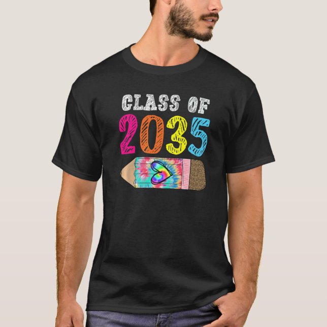 T-shirt Class Of 2035 Leopard Pre k Grow with Me Graduatio (Devant)