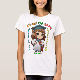 T-shirt Classe 2024 créativité et imagination, senior