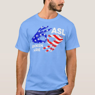 T-shirt Classe ASL Langue des Signes Parler Diplôme Supéri