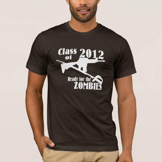 T-shirt Classe de 2012 Prêt pour les Zombies (Devant)