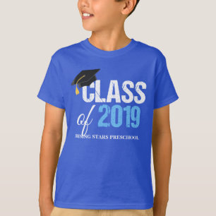 T-shirt Classe de 2019 Diplôme préscolaire personnalisé