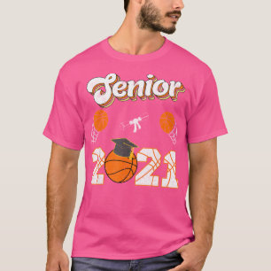 T-shirt Classe De 2021 Senior Basketball Player