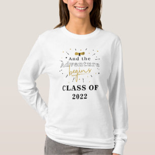 T-shirt Classe de 2022 Diplômé et l'aventure commence