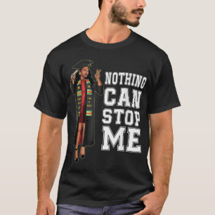 T-shirt Classe de 2022 Stèle de troisième cycle Fille noir